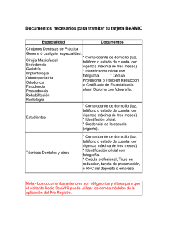 Documentos necesarios para tramitar tu tarjeta BeAMIC