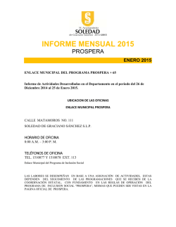 Informe 2015 - Soledad de Graciano S&aacute;nchez