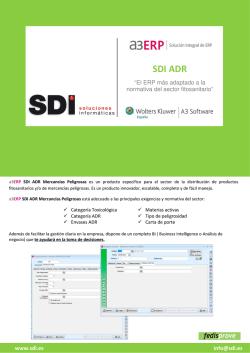 Hoja de producto a3ERP SDI ADR