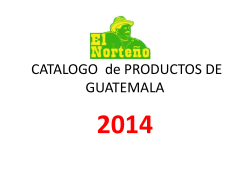 Productos de Guatemala