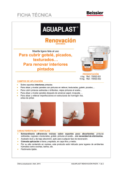 Ficha T&eacute;cnica Aguaplast Renovaci&oacute;n pasta