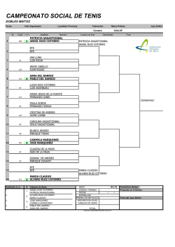 CAMPEONATO SOCIAL DE TENIS