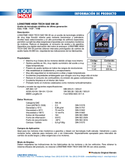 INFORMACI&Oacute;N DE PRODUCTO