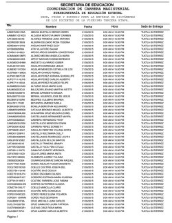 XXIII ETAPA - Docentes del Sistema Estatal