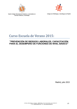 Informaci&oacute;n - Colegio Nacional de Polit&oacute;logos y Soci&oacute;logos