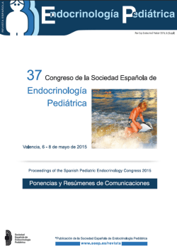 sumario - Sociedad Española de Endocrinología Pediátrica