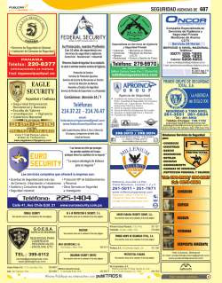 SEGURIDAD AGENCIAS DE