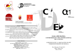 programa de la gala - Conservatorio de Danza de Murcia