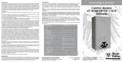 Calefon Modelo UT KOMFORTEK C10-D Ionizado