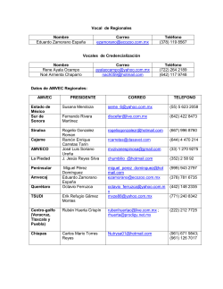 Contacto Regionales