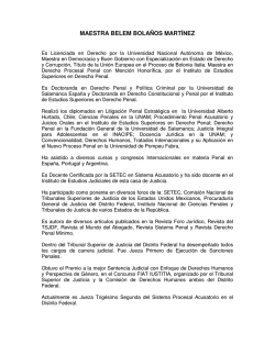 maestra belem bola&ntilde;os mart&iacute;nez - Instituto de Estudios Judiciales