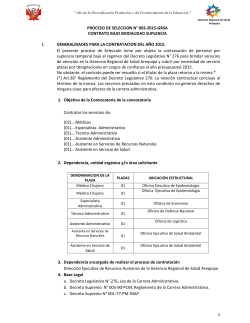 bases administrativas - Gerencia Regional de Salud de Arequipa