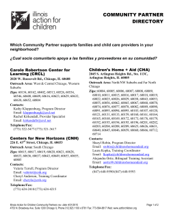Community Partner Directory - Illinois Action for Children
