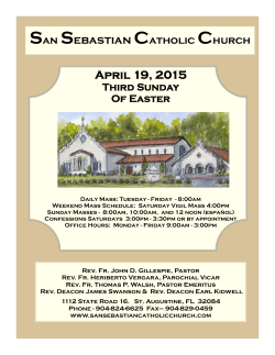 Apr. 19, 2015 - San Sebastian Catholic Church