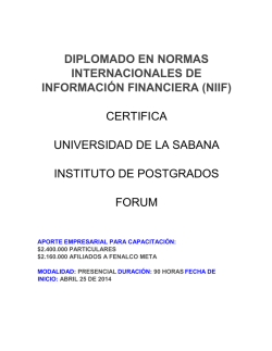 diplomado en normas internacionales de informaci&oacute;n