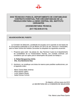 dos t&eacute;cnicos ii para el departamento de contabilidad contrato