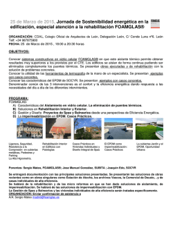 Informaci&oacute;n Jornada Le&oacute;n