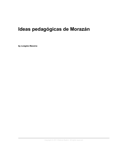 Ideas pedag&oacute;gicas de Moraz&aacute;n