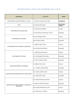 Intengrantes de la Junta de Gobierno