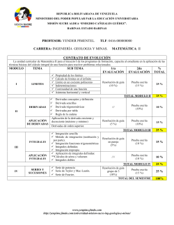 ingeniería geologia y minas. matemática: ii contrato de
