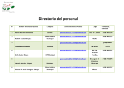Directorio del personal - Presidencia Municipal de Genaro Codina