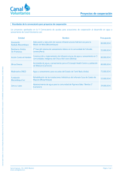 Resultados V convocatoria para proyectos de cooperación (PDF