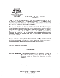 Manual de funciones - Ancianato San Miguel ESE