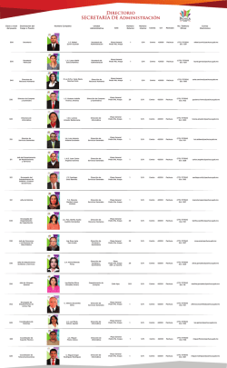 Directorio SECRETAR&Iacute;A DE Administraci&oacute;n