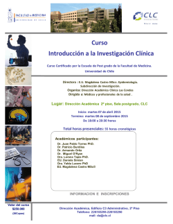 Afiche - Clínica Las Condes