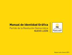 Manual de Identidad Gr&aacute;fica PRD Nuevo Le&oacute;n en baja