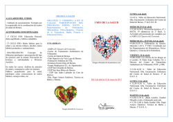 I MES DE LA SALUD