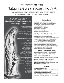 IMMACULATE CONCEPTION - John Patrick Publishing Company