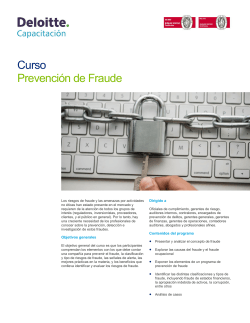 Curso Prevención de Fraude