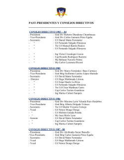 past-presidentes y consejos directivos
