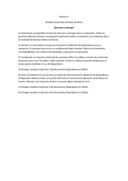 Práctica 1 Modelos Avanzados de Bases de Datos Ejercicios a