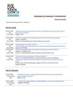 Programa de conferencias AEROTRENDS