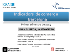 Projecte ICOB: Indicadors de comerç a Barcelona