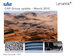 CAP Group update – March 2015