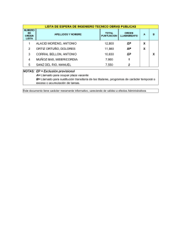 ingenieros tecnicos obras publicas