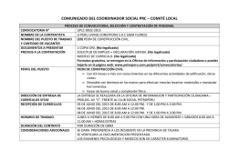 CONVOCATORIA UPLC N&ordm; 0032-15