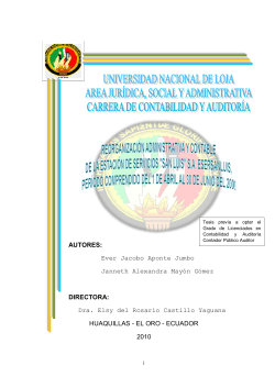 tesis A y E - Repositorio Universidad Nacional de Loja