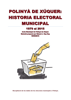 historia electoral municipal polinya 2015