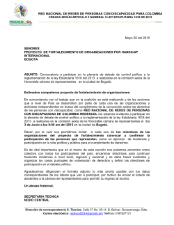 Abrir PDF convocatoria - handicap international :: colombia