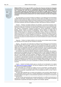 Resoluci&oacute;n - Gobierno de Arag&oacute;n
