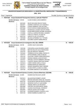 GRUPOS ESTUDIANTILES DEDICADOS A LA INVESTIGACI&Oacute;N