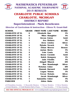 mathematics pentathlon mathematics pentathlon charlotte public