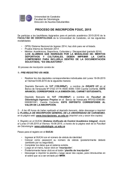 Se participa a los bachilleres que fueron Asignados en las