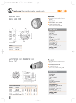 Hublots EExd Serie EVS-100 Luminarias para dep&oacute;sito
