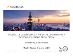 Proceso de convergencia a las NIIF en las cooperativas y el sector