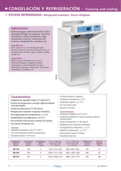 Incubadores refrigerados Raypa IRE